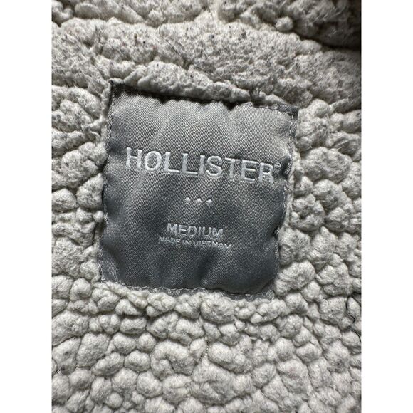 Hollister Blue Full Zip Hoodie Size Medium - Picture 5 of 10